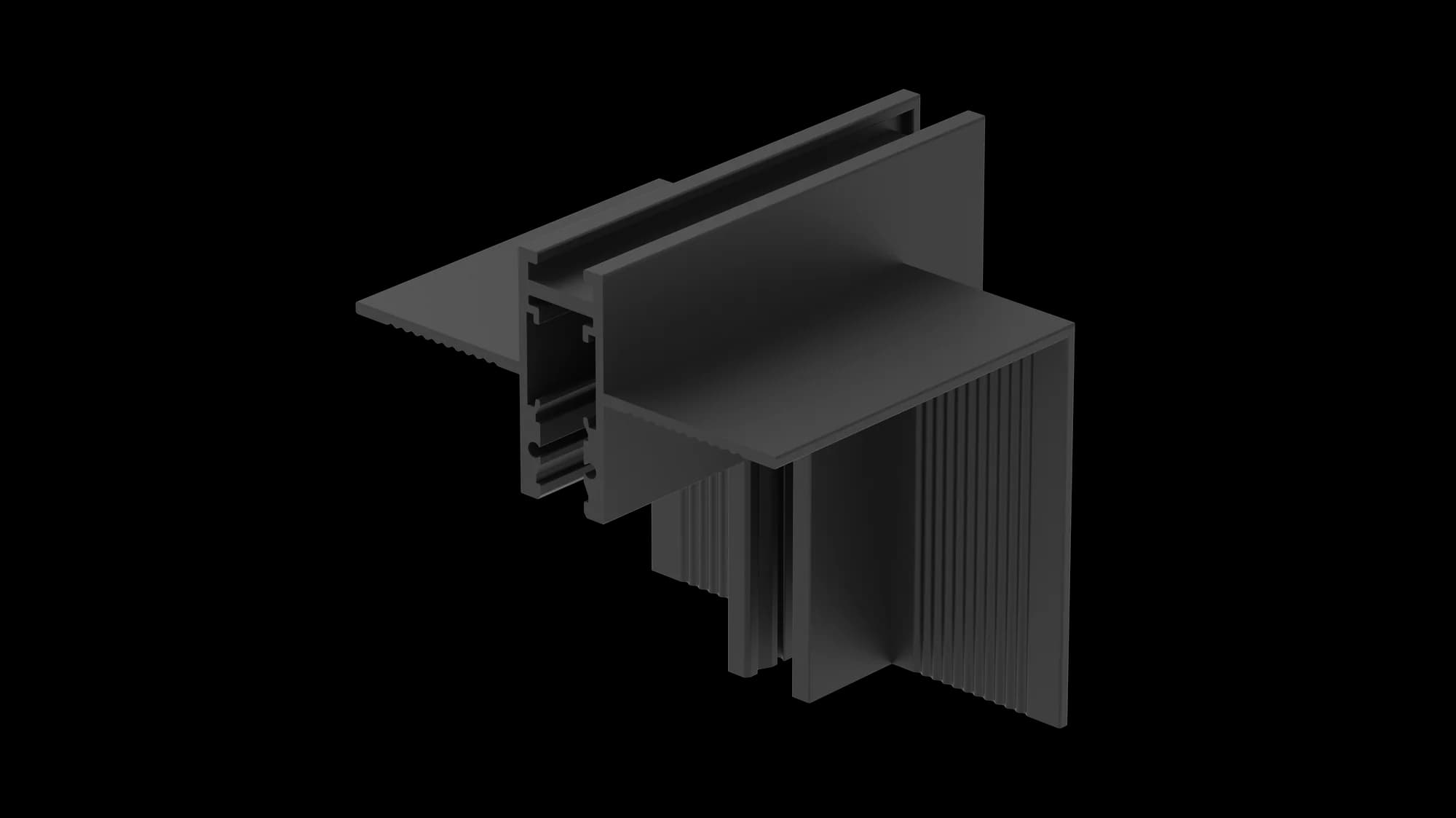 Toast Magnetic — corner w5 recessed horizontal inner 90deg
