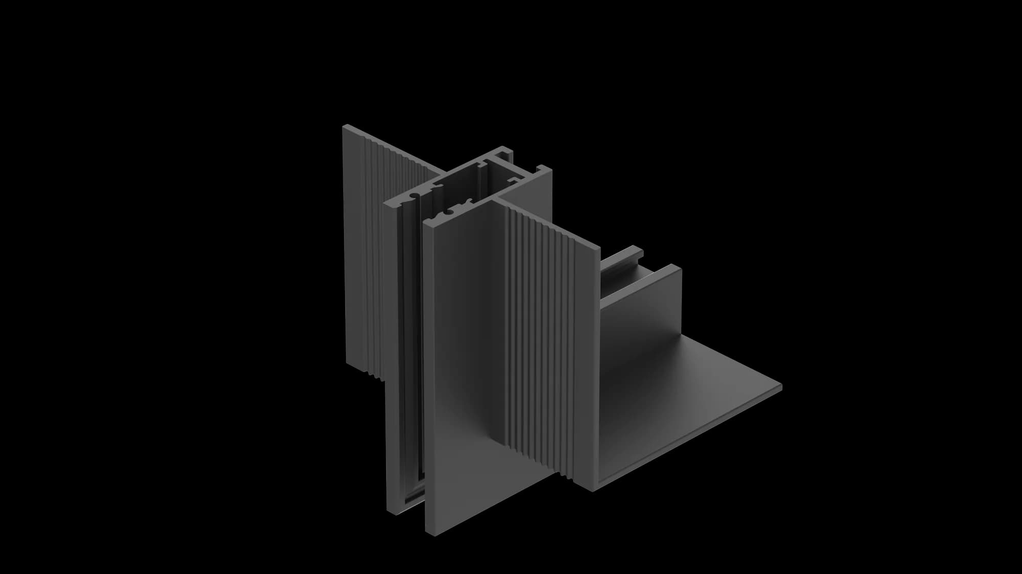 Toast Magnetic — corner w5 recessed horizontal outer 90deg
